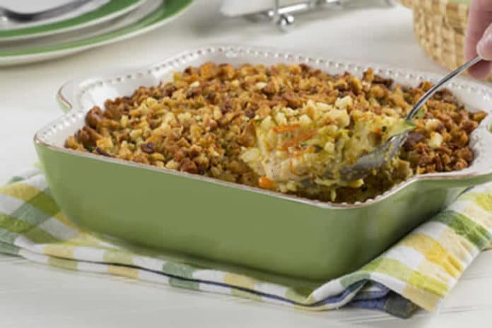 Crumble poulet courgettes et parmesan au thermomix