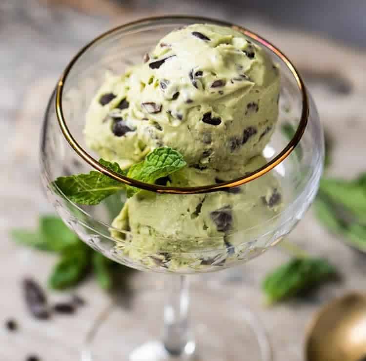 Glace menthe et chocolat au thermomix