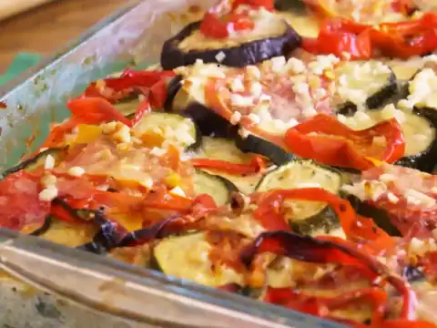 gratin aubergines et courgettes