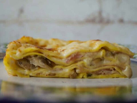 Lasagnes à la béchamel et au jambon au thermomix