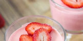 Mousse magique de fraise au thermomix