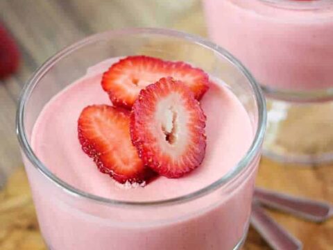 Mousse magique de fraise au thermomix