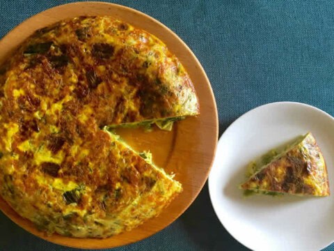 Omelette pomme de terre poireaux au thermomix