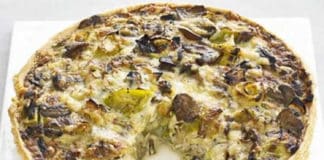 Quiche poireaux champignon et gruyère au thermomix