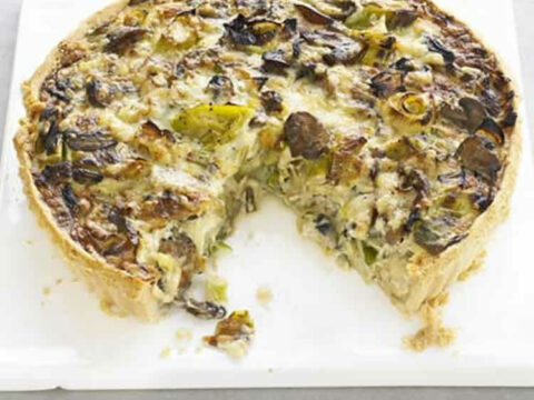 Quiche poireaux champignon et gruyère au thermomix