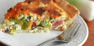 Quiche poireaux lardon et ricotta au thermomix