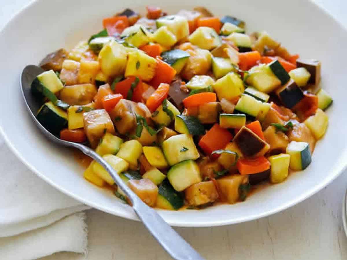 Ratatouille aux légumes d'été au thermomix