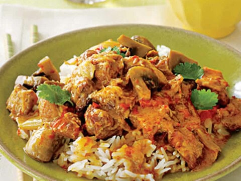 Recette sauté de porc sauce curry au thermomix