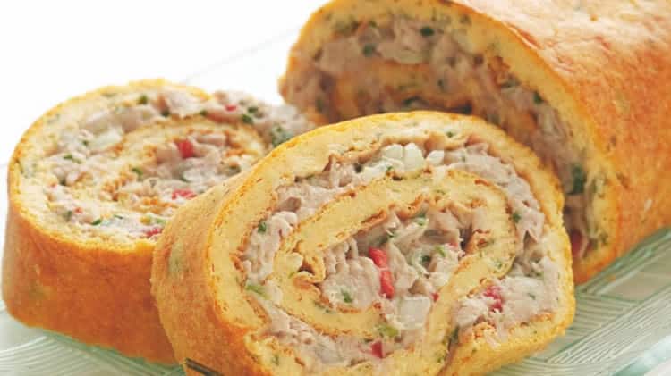 Roulé au thon et fromage au thermomix