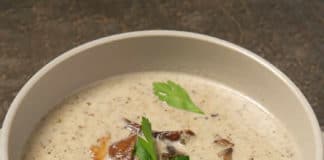 Soupe champignons et poireaux au thermomix