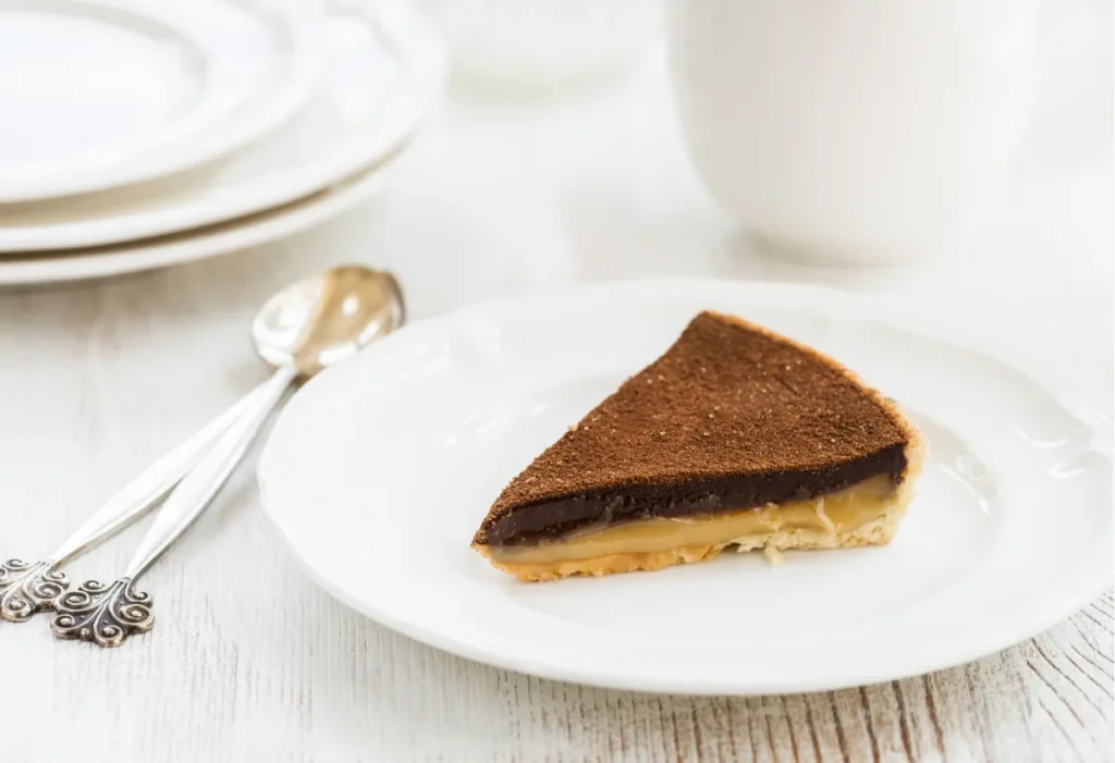 Tarte au chocolat et caramel au beurre salé au thermomix