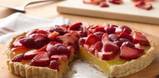 Tarte au citron et fraises au thermomix