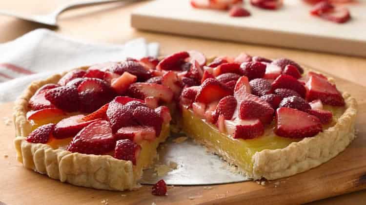 Tarte au citron et fraises au thermomix