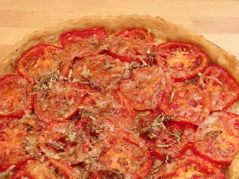 Tarte à la tomate et moutarde