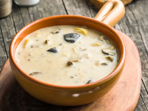 soupe champignons et poireaux au Thermomix