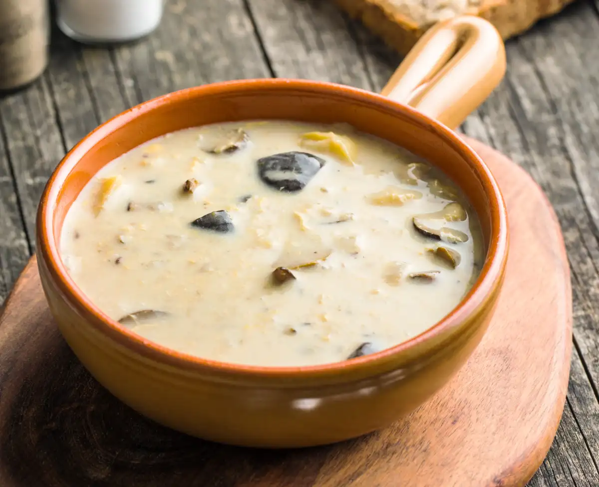 soupe champignons et poireaux au Thermomix