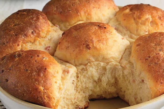 Brioche au fromage et jambon au thermomix