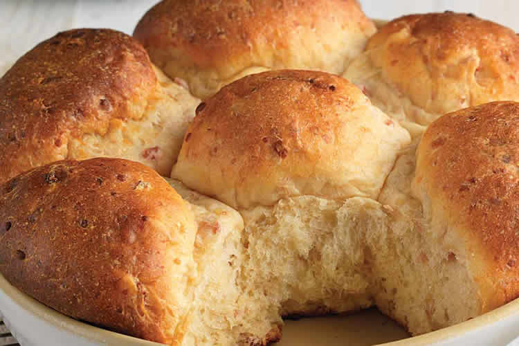 Brioche au fromage et jambon au thermomix