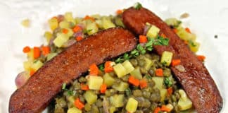 Merguez aux légumes au cookeo