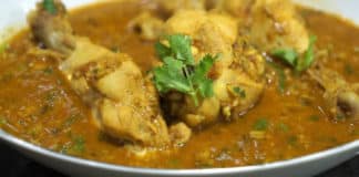 Poulet au curry et pois cassés ww