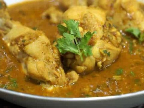 Poulet au curry et pois cassés ww