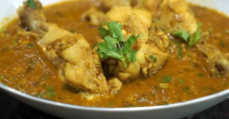 Poulet au curry et pois cassés ww