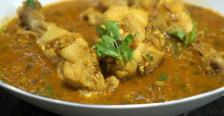 Poulet au curry et pois cassés ww