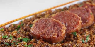 Recette lentilles aux saucisses au thermomix