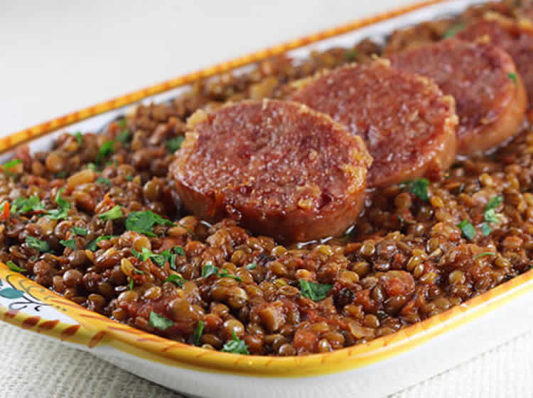 Recette lentilles aux saucisses au thermomix