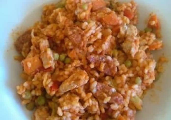 Risotto au chorizo et poulet au thermomix