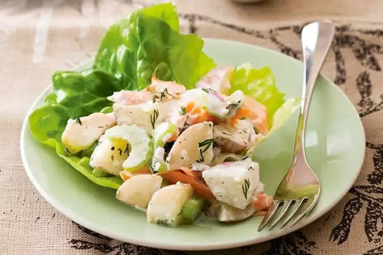 Salade pommes de terre et saumon au thermomix