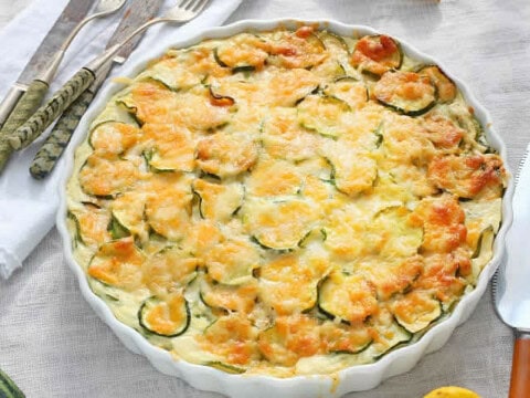 Tarte aux courgettes et roquefort au thermomix
