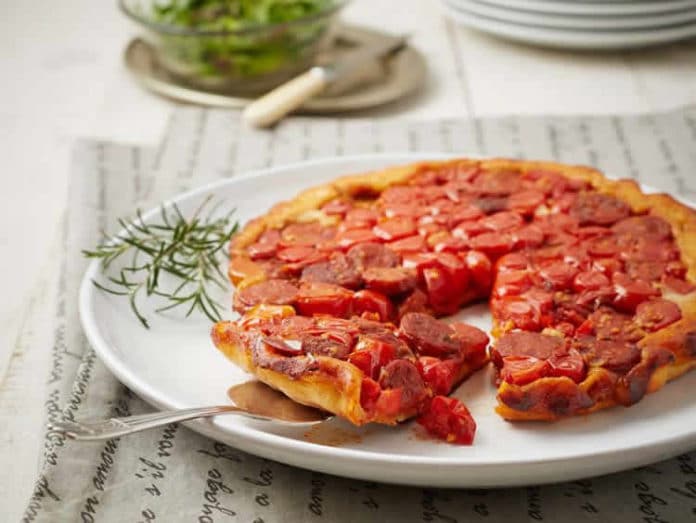 Tarte aux tomates et chorizo au thermomix