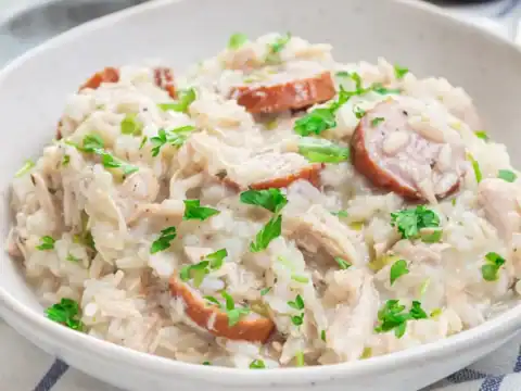 risotto au chorizo et poulet au Thermomix