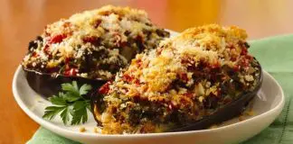 Aubergine farcie viande hachée au cookeo
