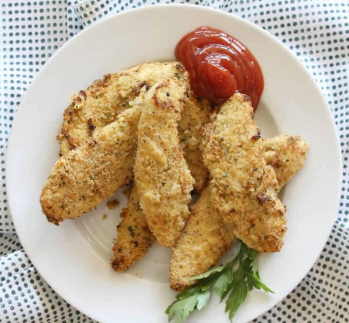 Bâtonnets de poulet croustillants ww