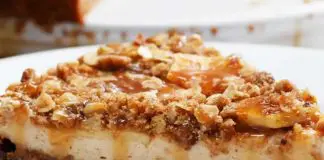 Cheesecake aux spéculoos pommes et caramel