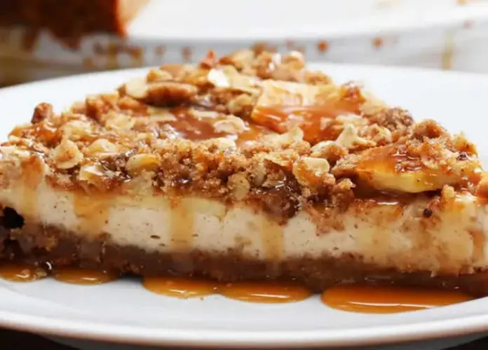 Cheesecake aux spéculoos pommes et caramel