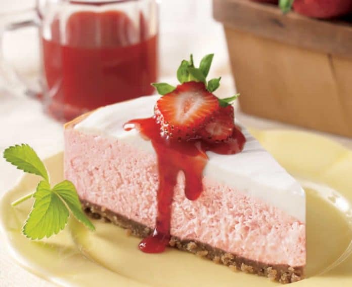 Cheesecake à la fraise au thermomix