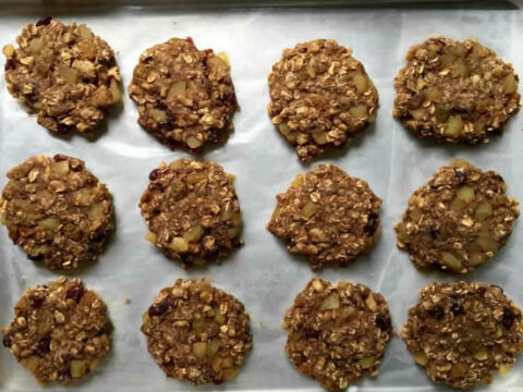Cookies aux pommes à l'avoine ww