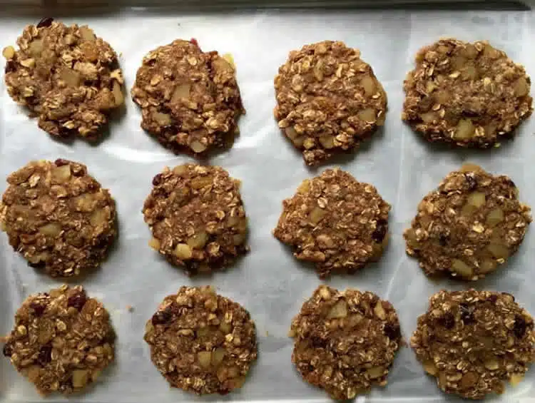 Cookies aux pommes à l'avoine ww