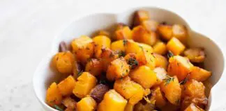 Courge au beurre et au thym