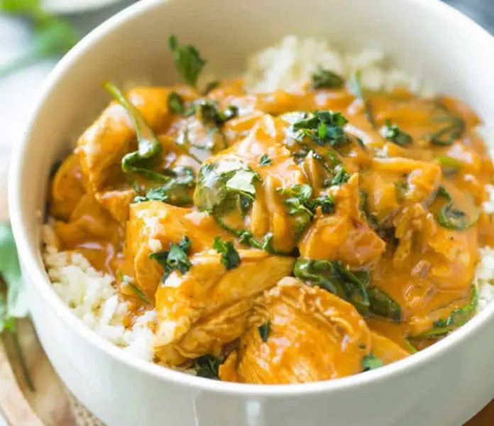 Curry de poulet coco express au thermomix