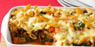 Gratin pâtes aux légumes