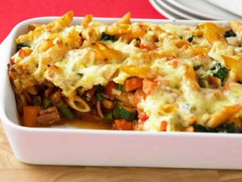 Gratin pâtes aux légumes