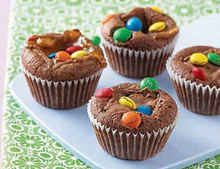 Muffin chocolat et m&m's au thermomix