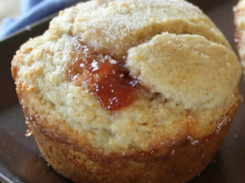 Muffin à la confiture et cannelle ww