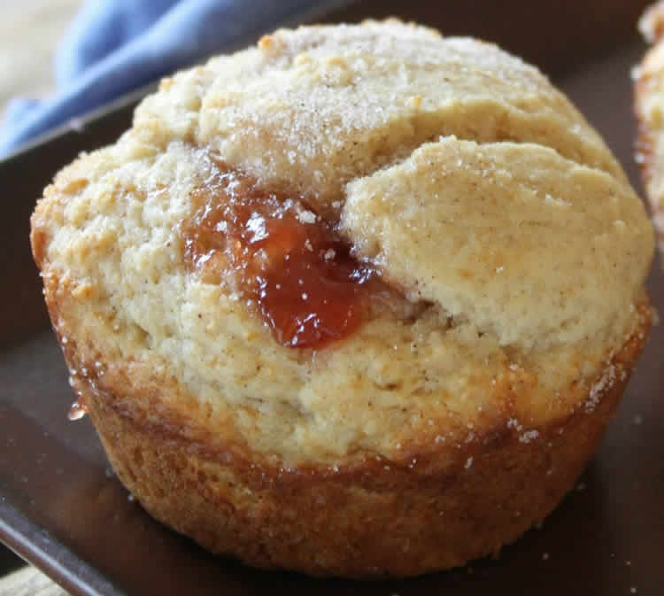 Muffin à la confiture et cannelle ww