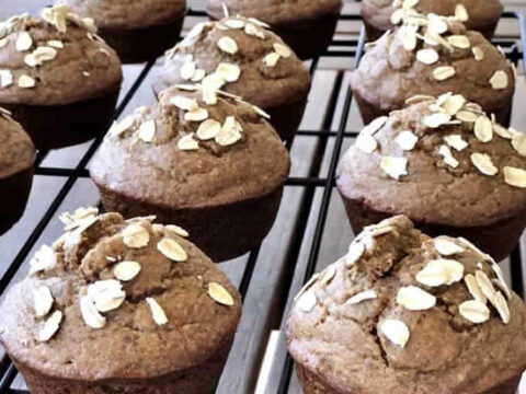 Muffins à l'avoine et bananes ww