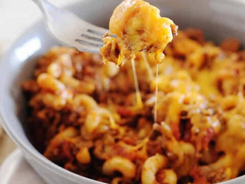 One pot pasta au cheddar et boeuf au cookeo
